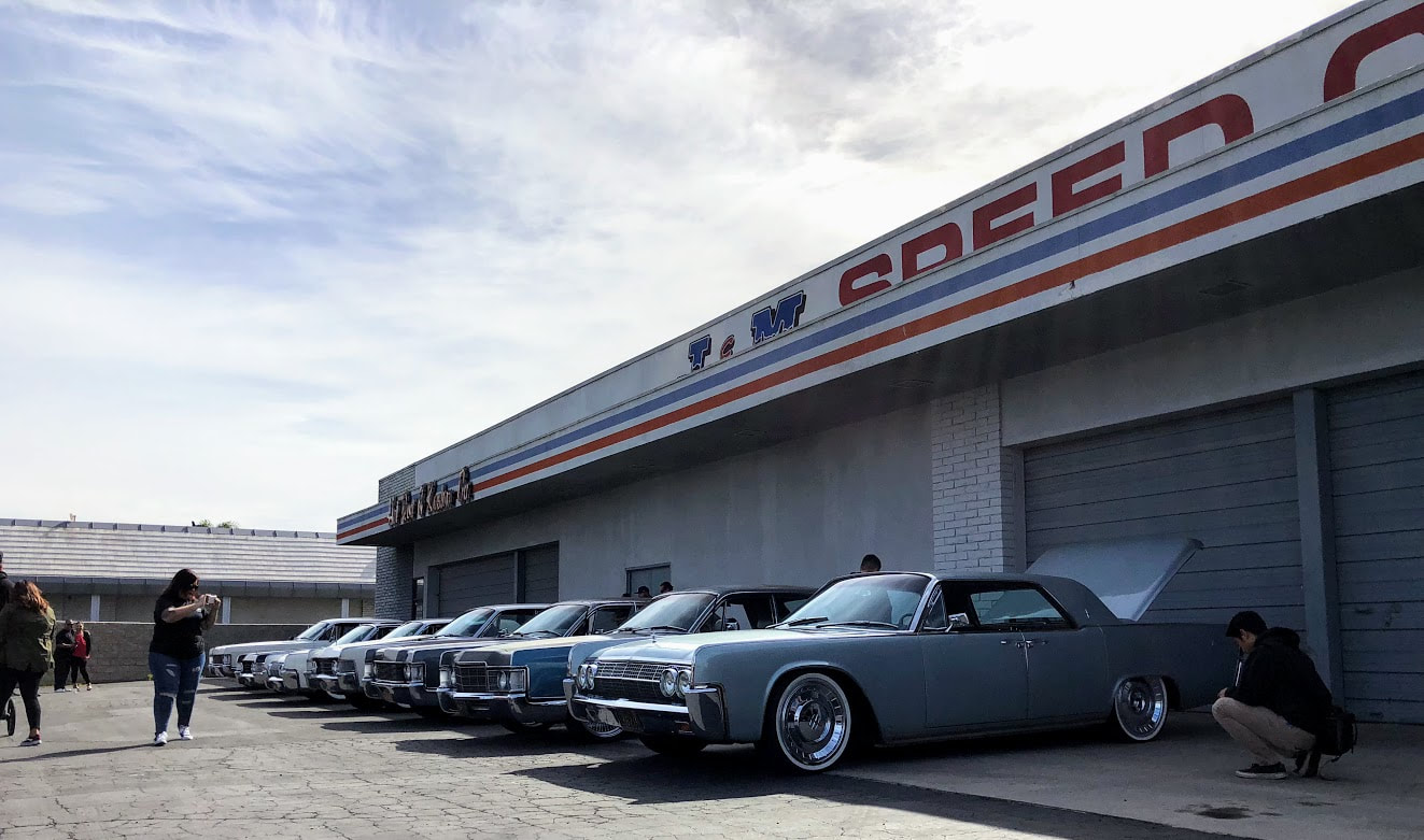 Lincoln row at Riverside Cars & Coffee, hosted by J&M Speed Center